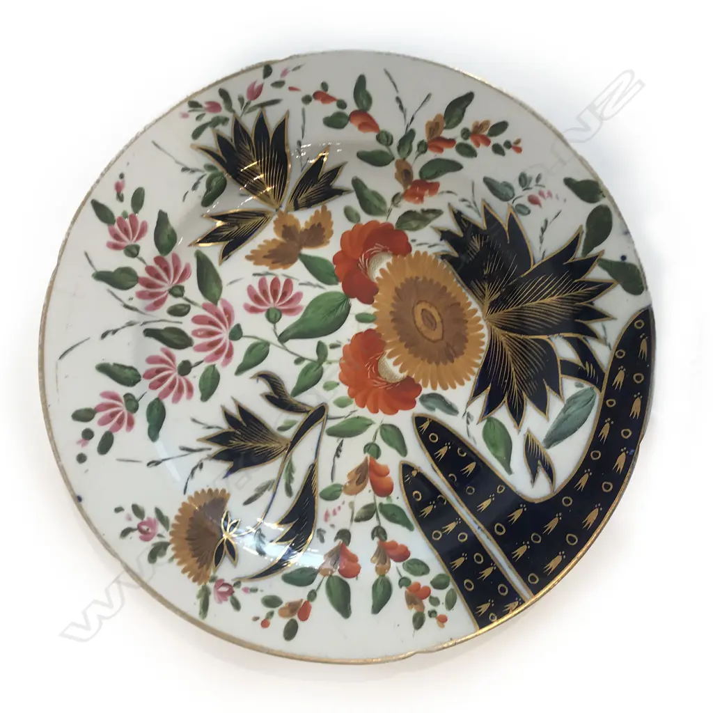 Two 'pearlware' earthenware plates, England, c.1820, Image 1++